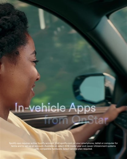 31K views | Taking your favorite music on the go with in-vehicle apps like Spotify. That’s better. | OnStar | Facebook