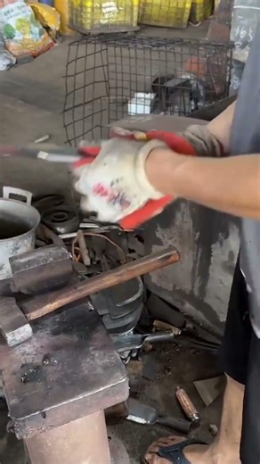 machete handle installation process #shorts