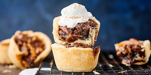 Mini Pecan Pies - with Store-Bought Pie Dough - Made in a Muffin Tin!