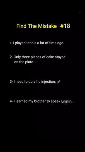 ‏Common Mistakes in English