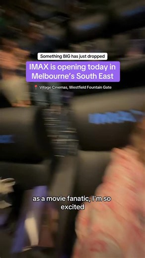 Get ready, south-east Melbourne – you no longer need to trek into the city for a next-level cinema experience 🙌🏼 The brand new IMAX with Laser is opening at @villagecinemas Fountain Gate on November 19, and it’s bringing jaw-dropping visuals, surround sound that hits different, and the kind of screen that makes you feel like you’re inside the movie. You’ll also love the fully reclining seats which are perfect for sinking in with snacks and getting completely immersed. This is IMAX’s most advan
