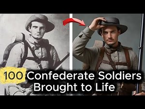 100 Confederate Soldiers in Color | Restored Civil War Photos Brought to Life