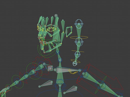 【Blender】Rigifyアドオンのリグに自分のカスタムボーンを追加する【髪のリグを作成】