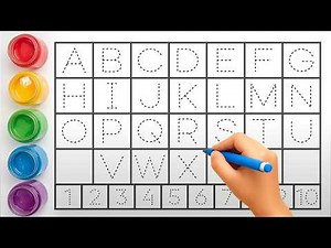 Learn ABCD Writing, Alphabet Tracing for Kids, A - Z Letter Practice for Toddlers @happykiddobloom