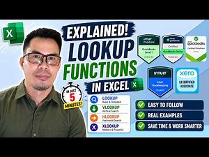 LOOKUP, VLOOKUP, HLOOKUP & XLOOKUP Explained (With Syntax & Examples) | Excel in 5 Minutes