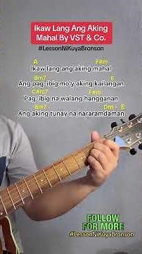 Ikaw Lang Ang Aking Mahal By VST&Co #GuitarTutorial #LessonNiKuyaBronson