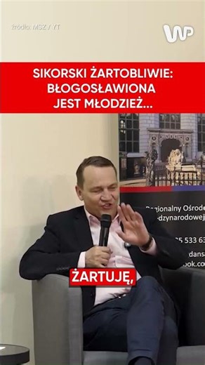 Sikorski: Błogosławiona jest młodzież, albowiem ona odziedziczy dług narodowy