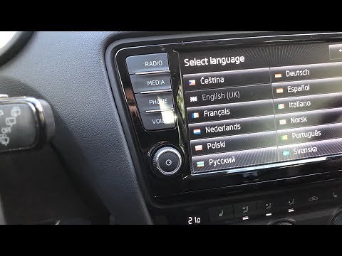 How to change language Skoda Octavia 3/III (Columbus)