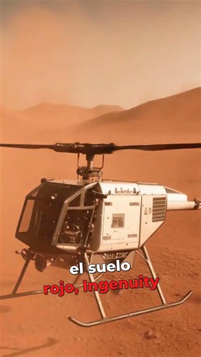 Primer helicóptero Ingenuity volando en Marte