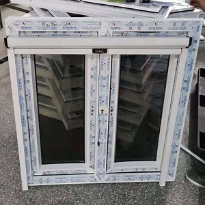 [Hot Item] UPVC Doors and Windows Price List PVC Double Casement Window with Fly Screen