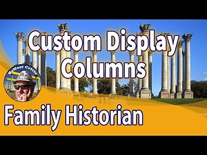 Family Historian Records Window custom settings comparing Rootsmagic 10