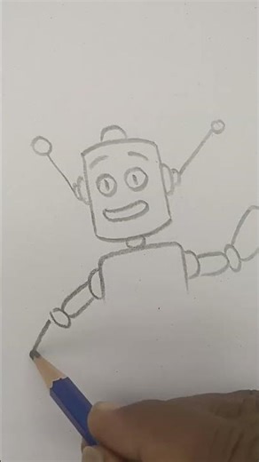 How to get a robot #drawing #artinstruction #drawinglessons #art #beginnerarttips