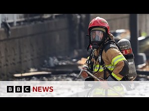 Exploding batteries spark deadly South Korea factory fire | BBC News
