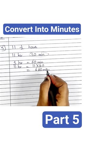 Covert Hours into Minutes Part 5✨ Time CBSE|ICSE|SSC|IB|CISCE|NIOS|ISC|IGCSE|Maths#trending#shorts