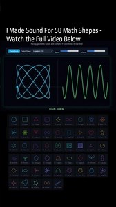 I Gave Sound To Every Viral Math Shape #mathanimation
