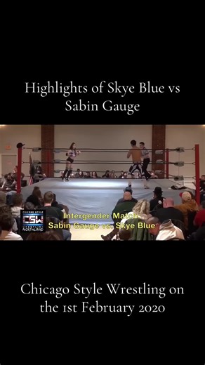 Highlights of Skye Blue vs Sabin Gauge for Chicago Style Wrestling Northland on the 1st February 2020. #Wrestling #ProWrestling #SkyeBlue #SabinGauge #CSW