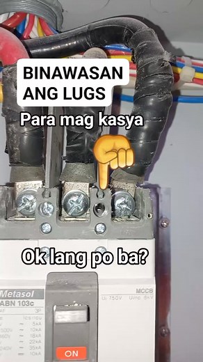 Binawasan Terminal Lugs para mag Kasya sa Circuit Breaker Ok lang po ba? #electrician #relay #panelboard #control #Light #switch #wiring #outlet #diy #electrical mccb | Electricians Guide