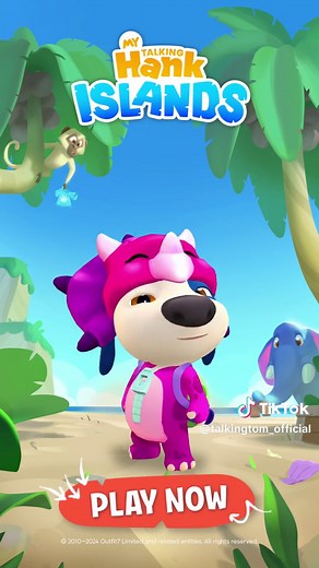 Lowkey risked it all swinging on these crusty vines for this exclusive outfit. 🤷 #TalkingHank #MyTalkingHankIslands #newadventure #game #reward #outfit #dino #tomandfriends #whattoplay #mytalkinghankislands #talkinghank