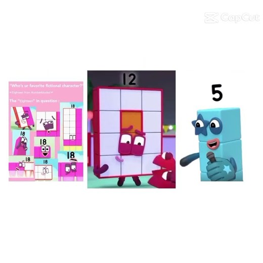 ai scream trend!! ( ft. five, twelve, and eighteen ) #numberblocks #memes