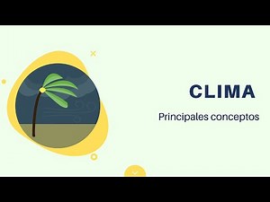 Climate: Main concepts.