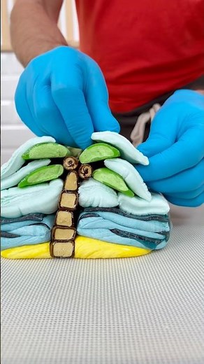 🤯 You Won’t Believe This Candy Masterpiece! 🌴🔥 #satisfying #candy