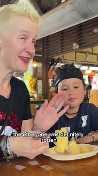 Did we spit or swallow? Trying Durian in Thailand as a family #durian