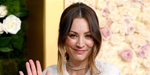Kaley Cuoco Is Unrecognizable With Darkest Hair in Years for Rare U.S. Open Date