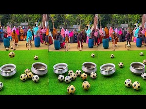 I organized a new game for the village aunts, the game is very fun!! 😁😁 Village game