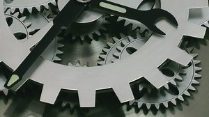 Gears of a steel watch working - Free Stock Video