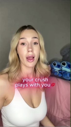 Crush Teases with Glossy Lips ASMR Experience