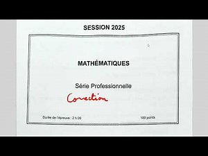 Correction of the Professional Certificate of Mathematics 2025