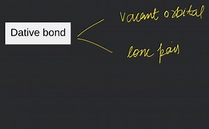 Dative bond... | Filo