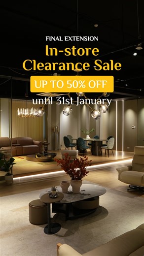 𝐅𝐢𝐧𝐚𝐥 𝐄𝐱𝐭𝐞𝐧𝐬𝐢𝐨𝐧: 𝐔𝐩 𝐓𝐨 𝟓𝟎% 𝐎𝐟𝐟 𝐅𝐮𝐫𝐧𝐢𝐭𝐮𝐫𝐞 𝐈𝐧 𝐎𝐮𝐫 𝐈𝐧-𝐒𝐭𝐨𝐫𝐞 𝐂𝐥𝐞𝐚𝐫𝐚𝐧𝐜𝐞 𝐒𝐚𝐥𝐞 𝐓𝐢𝐥𝐥 𝟑𝟏 𝐉𝐚𝐧! ⁣⁣ 🏡 What if your furniture was designed around your life, not a catalogue page?⁣⁣ ⁣⁣ Every family lives differently, and your furniture should honour that. At Casa Concetto, we shape each piece around the way you host, relax, work and unwind so your space feels truly intentional, personal and beautifully cohesive.⁣⁣ ⁣⁣ 🍽️ Custom dining-table di