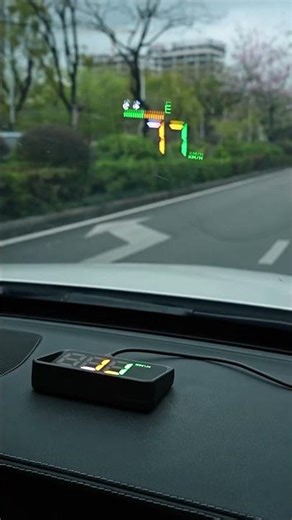 A Car Head Up Display with Speed Alarm | H4 GPS HUD, KM/H & MPH