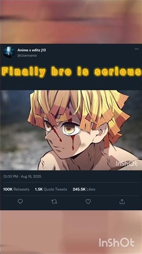 "The Moment we all Waited for!"👿💯🔥⚡ #zenitsu #demonslayer ##infinitycastle #shortvideo