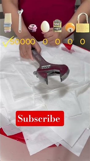 How much paper does it take to make the object float #experiment #asmr