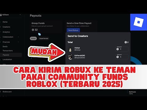 How to Send Robux to Friends Using Roblox Community Funds (Latest 2025)