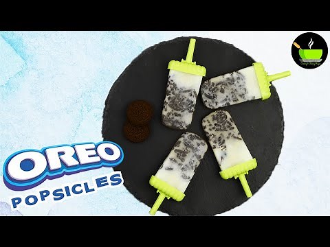 Oreo Popsicles Recipe | How To Make Oreo Popsicles | 3 - Ingredient Recipe | Oreo Recipes | Popsicle