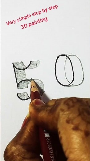 3D painting step by step/3D painting very simple step by step