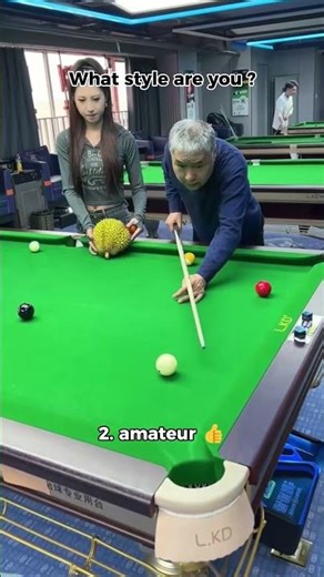 Which type are you? The Professional (1) vs. The "First Time" Player (2) #billiards #fail #funny