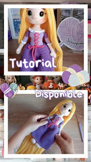 RAPUNZEL/TANGLED/ENREDADOS/AMIGURUMI/TUTORIAL PASO A PASO/GRATIS/FREE PATTERN/DISNEY