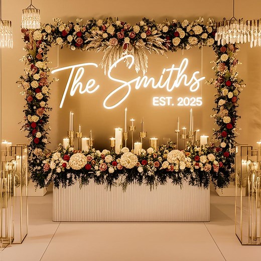 Wedding NEON SIGN for Reception | Wedding Decorations | Neon Sign Wedding Decor, Wedding Gifts, Wedding Light Neon Name Sign Wedding, Decor - Etsy