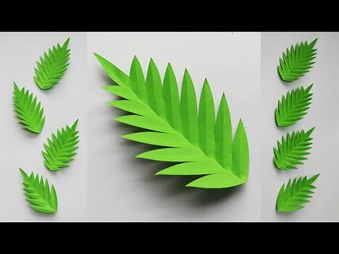 Paper Leaves | Paper Leaf | Paper Flowers | Paper Crafts For School | Paper Leaves Making/Cutting