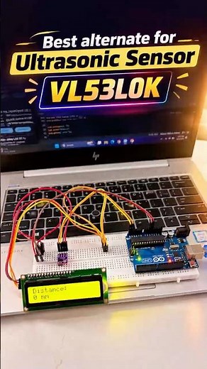How To Use VL53L0X TOF laser Distance Sensor With Arduino Uno | Best Alternative of HC-SR04