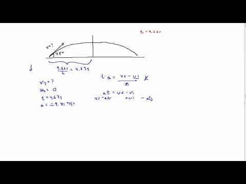 physics20: Determining Initial Velocity of Projectile