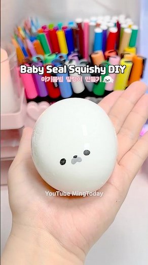 Baby Seal Squishy DIY with Nano Tape🦭