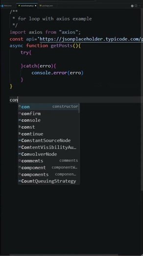 Axios with forEach #coding #frontendcourse #shorts #computerscience #programming #javalanguage