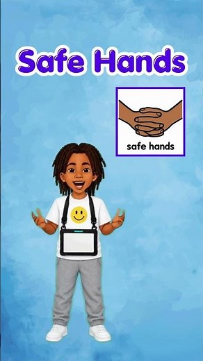 Safe Hands | AAC Learning with Messiah #shorts