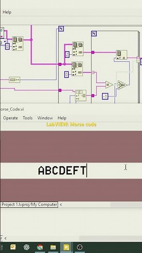 Morse Code in LabVIEW #labview #programming #forfun #morsecode #ytshort