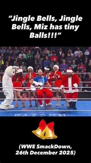 Geekple! | “Jingle Bells, Jingle Bells, Miz has tiny Balls!!!” (WWE SmackDown, 26th December 2025) 🤓👍 #Geekple #JoeHendry #IBelieveInJoeHendry... | Instagram